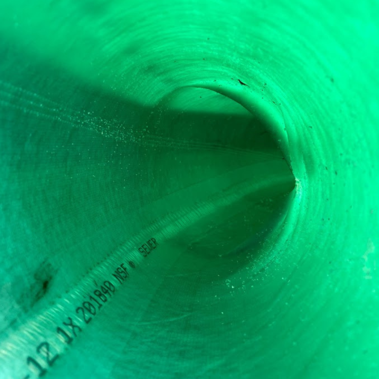 CIPP liner inside sewer main